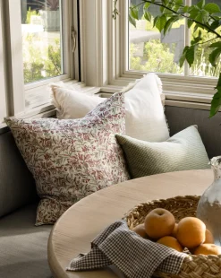 Abbey Silk Fringe Pillow Cover