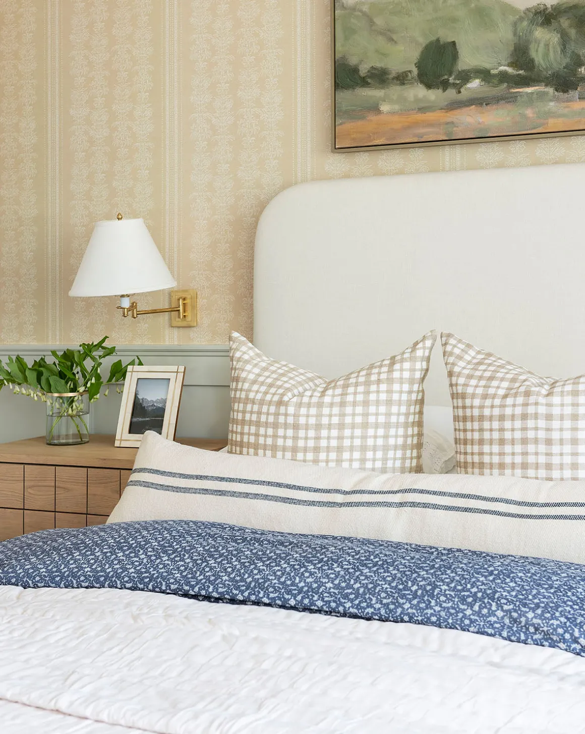 Abigail Silk Stripe Pillow Cover