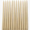 Antique Beige Taper Candles (Set of 12)
