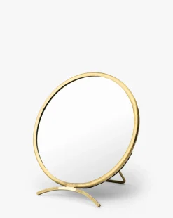 Antique Brass Folding Mirror
