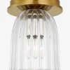Asalea 5" Solitaire Flush Mount