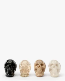 Assorted Resin Skulls (Boxed Set of 4)
