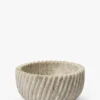 Beige Spiral Marble Bowl