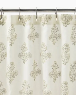 Block Print Shower Curtain