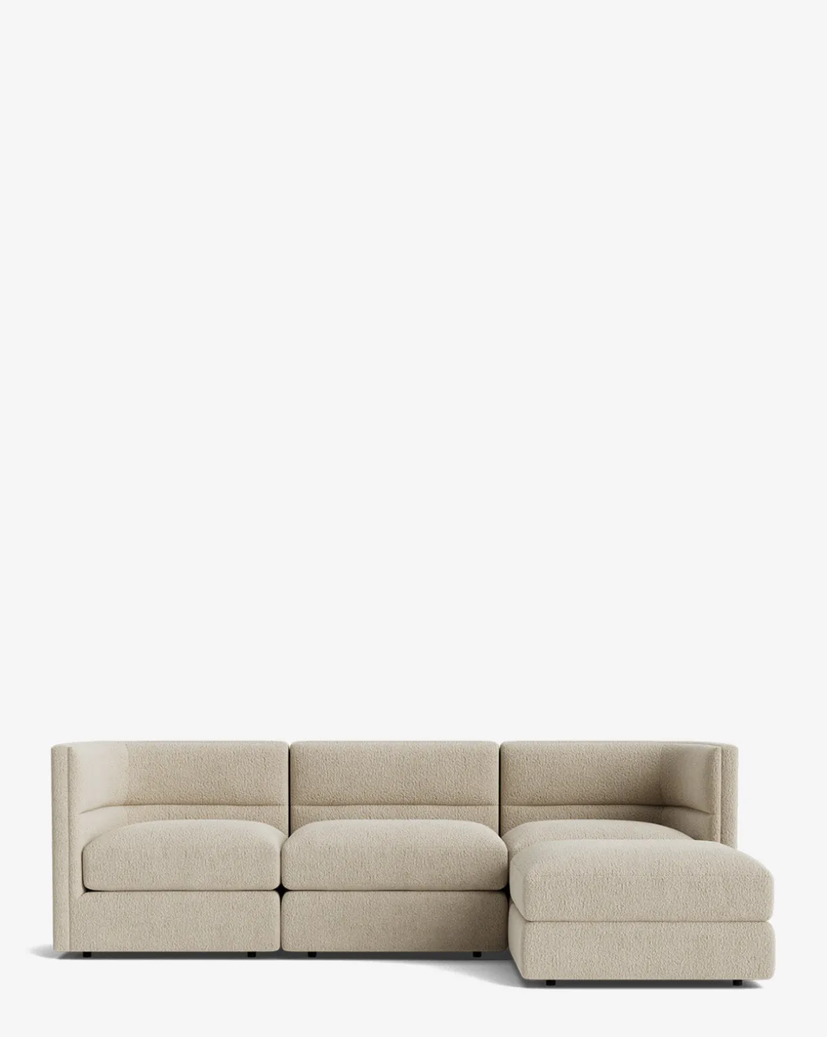 Claremont Modular Sofa with Ottoman 99"