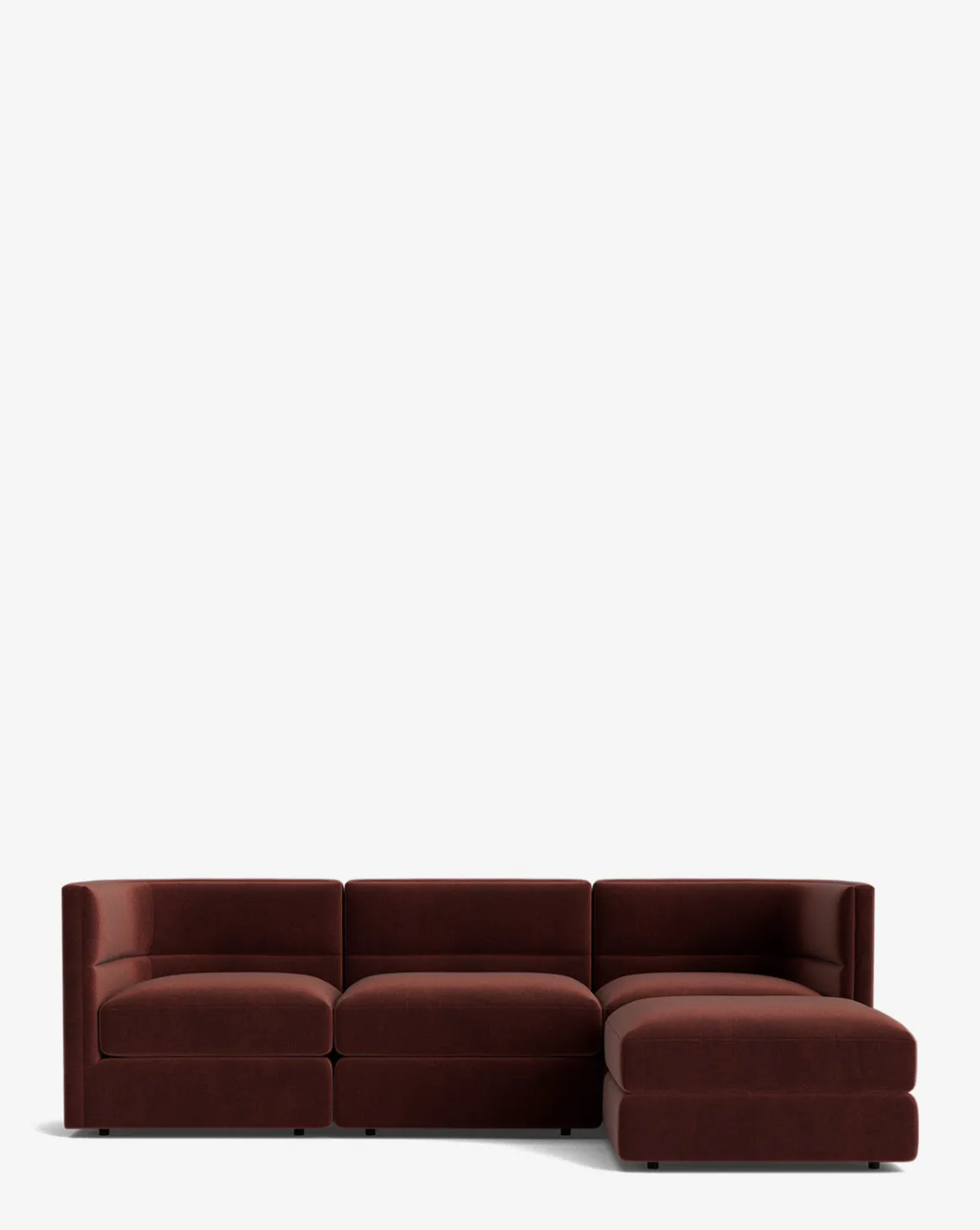 Claremont Modular Sofa with Ottoman 99"