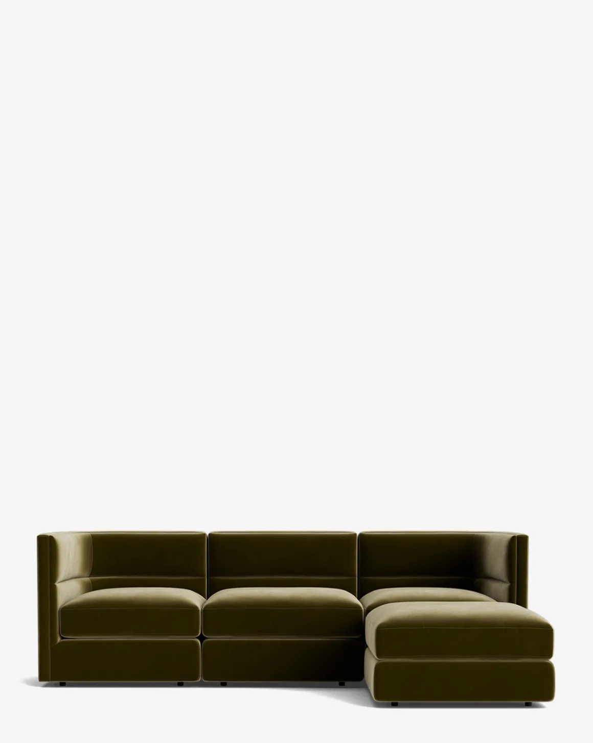 Claremont Modular Sofa with Ottoman 99"