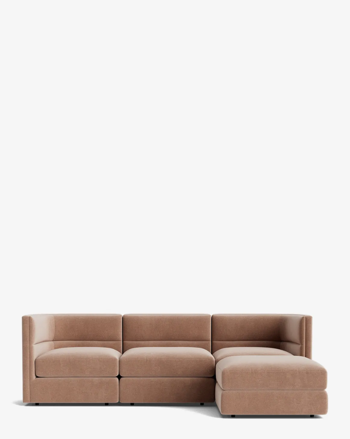 Claremont Modular Sofa with Ottoman 99"