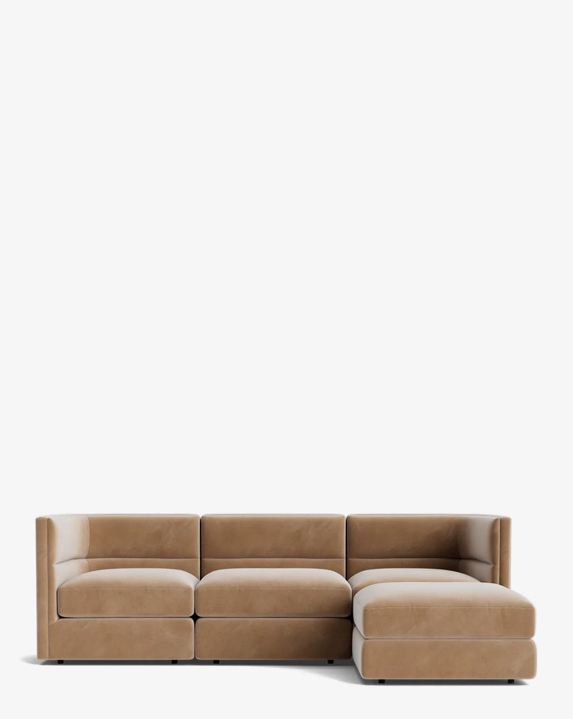 Claremont Modular Sofa with Ottoman 99"