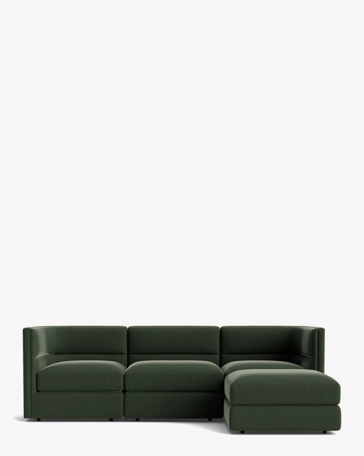 Claremont Modular Sofa with Ottoman 99"