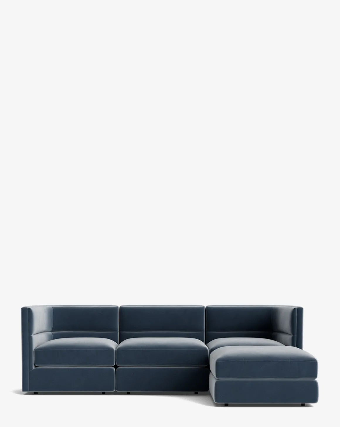 Claremont Modular Sofa with Ottoman 99"