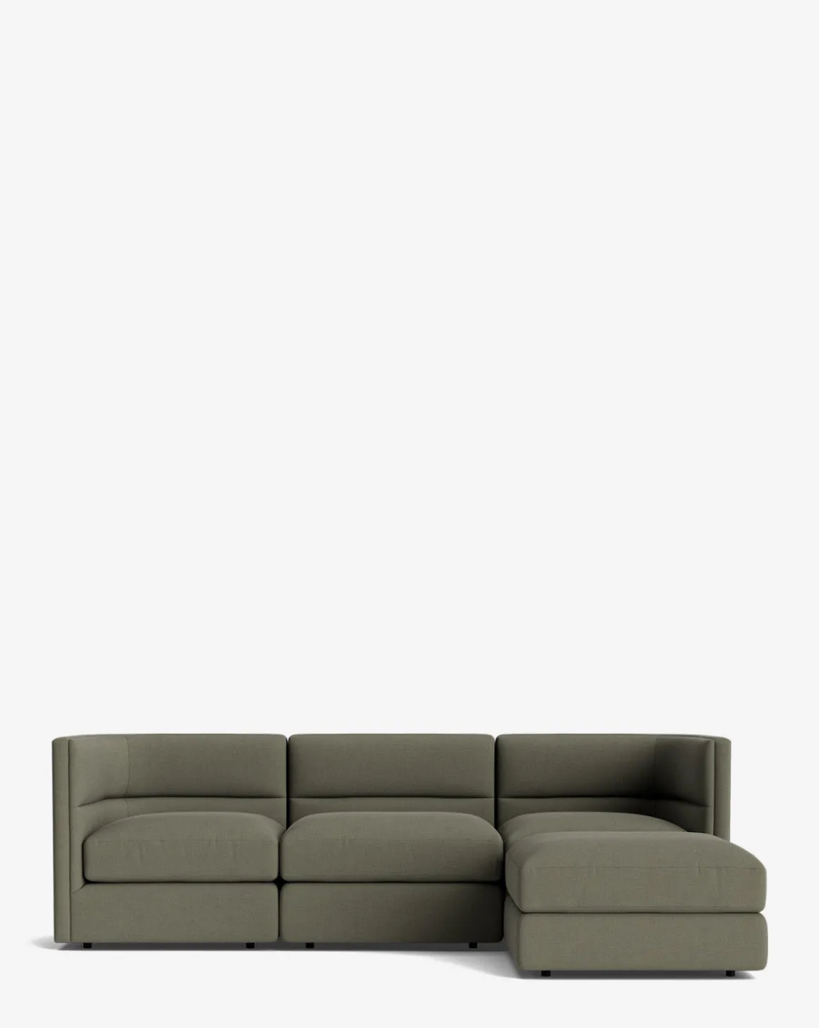 Claremont Modular Sofa with Ottoman 99"