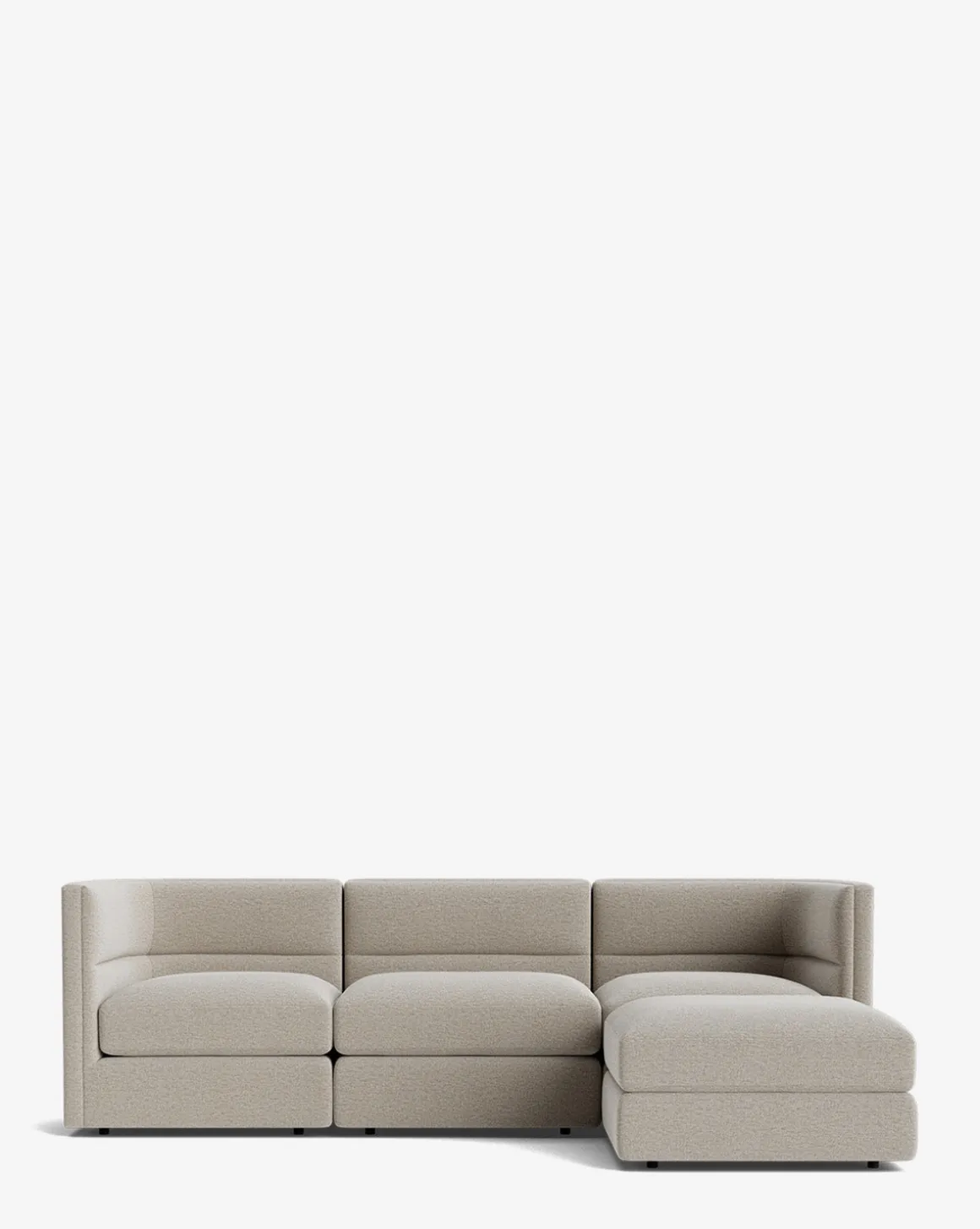 Claremont Modular Sofa with Ottoman 99"