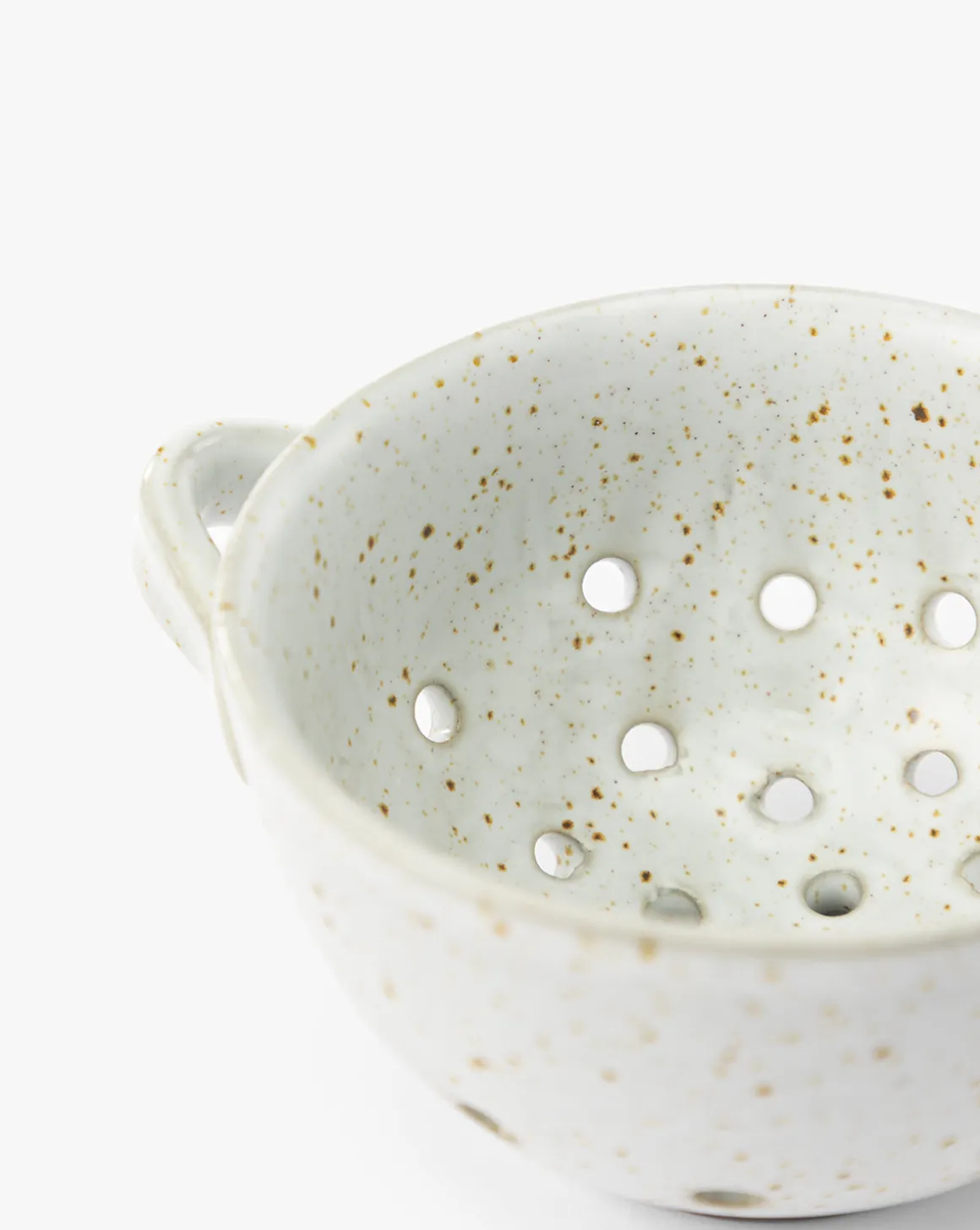 Cream Handled Berry Bowl