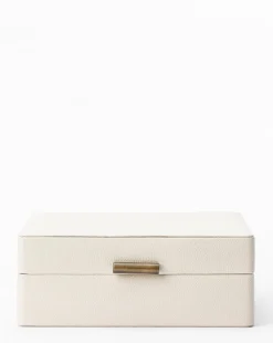 Cream Shagreen Box