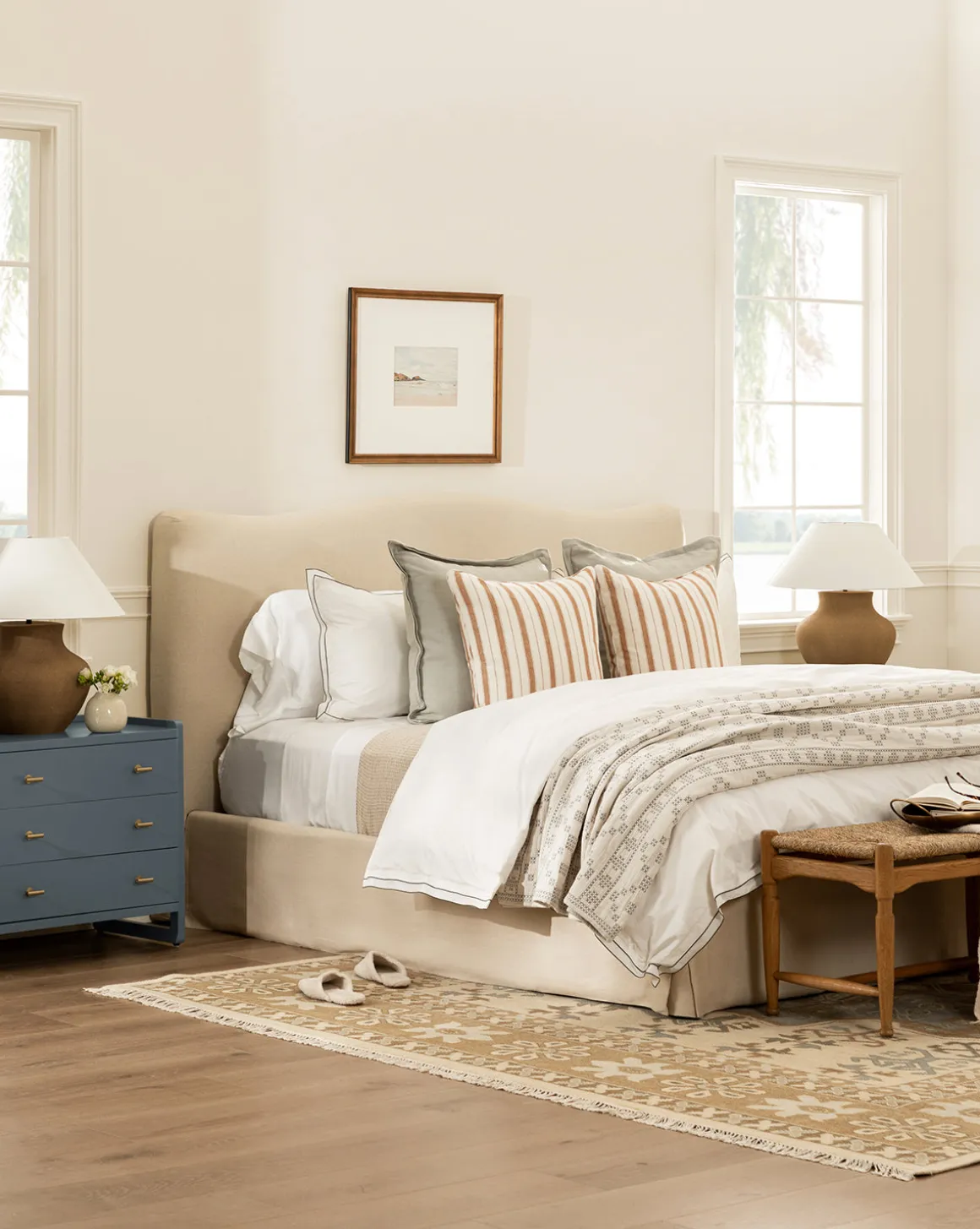Devlin White Shams (Set of 2)