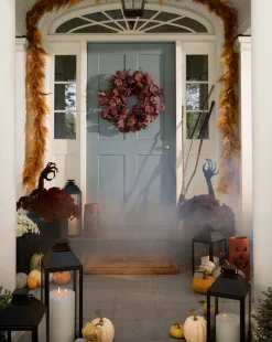 Faux Autumn Grapevine Wreath