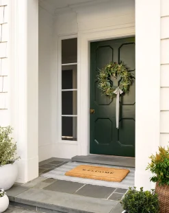Faux Wild Grass & Eucalyptus Wreath