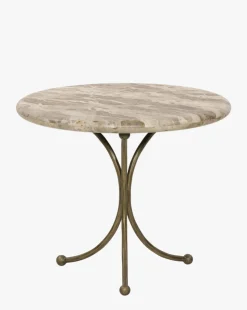 Fossil Marble End Table
