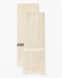 Fringed Striped Tea Towel (Set of 2)