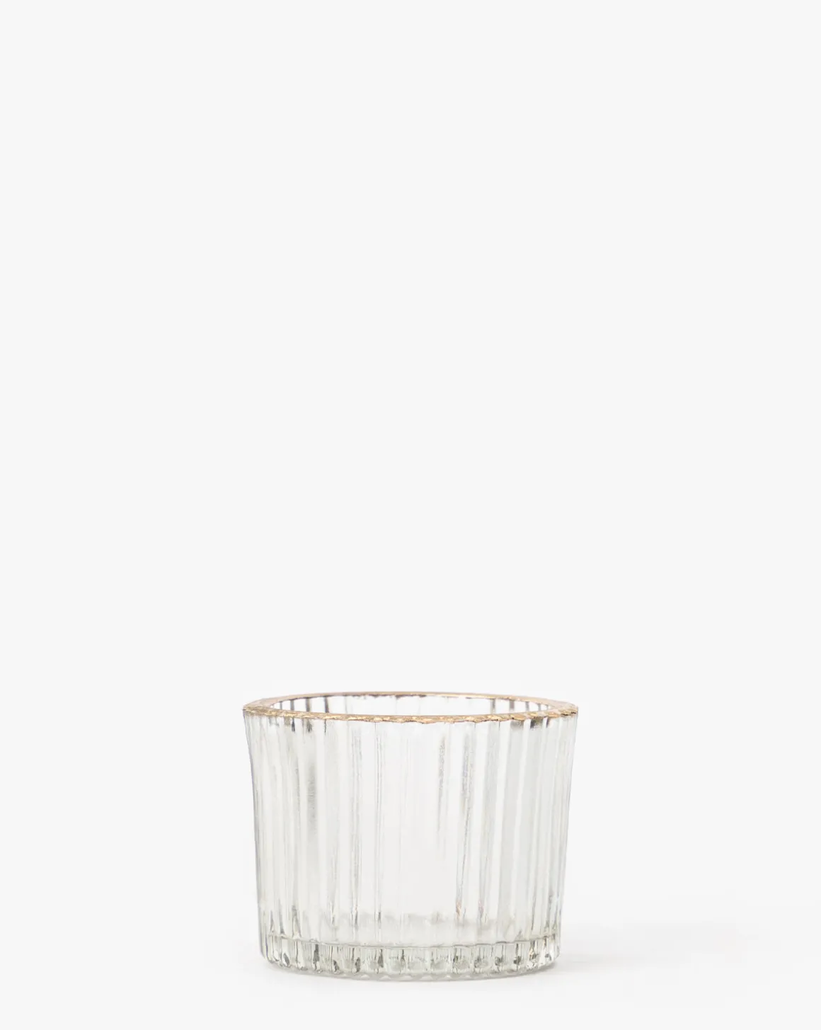 Gold Rimmed Glass Votive