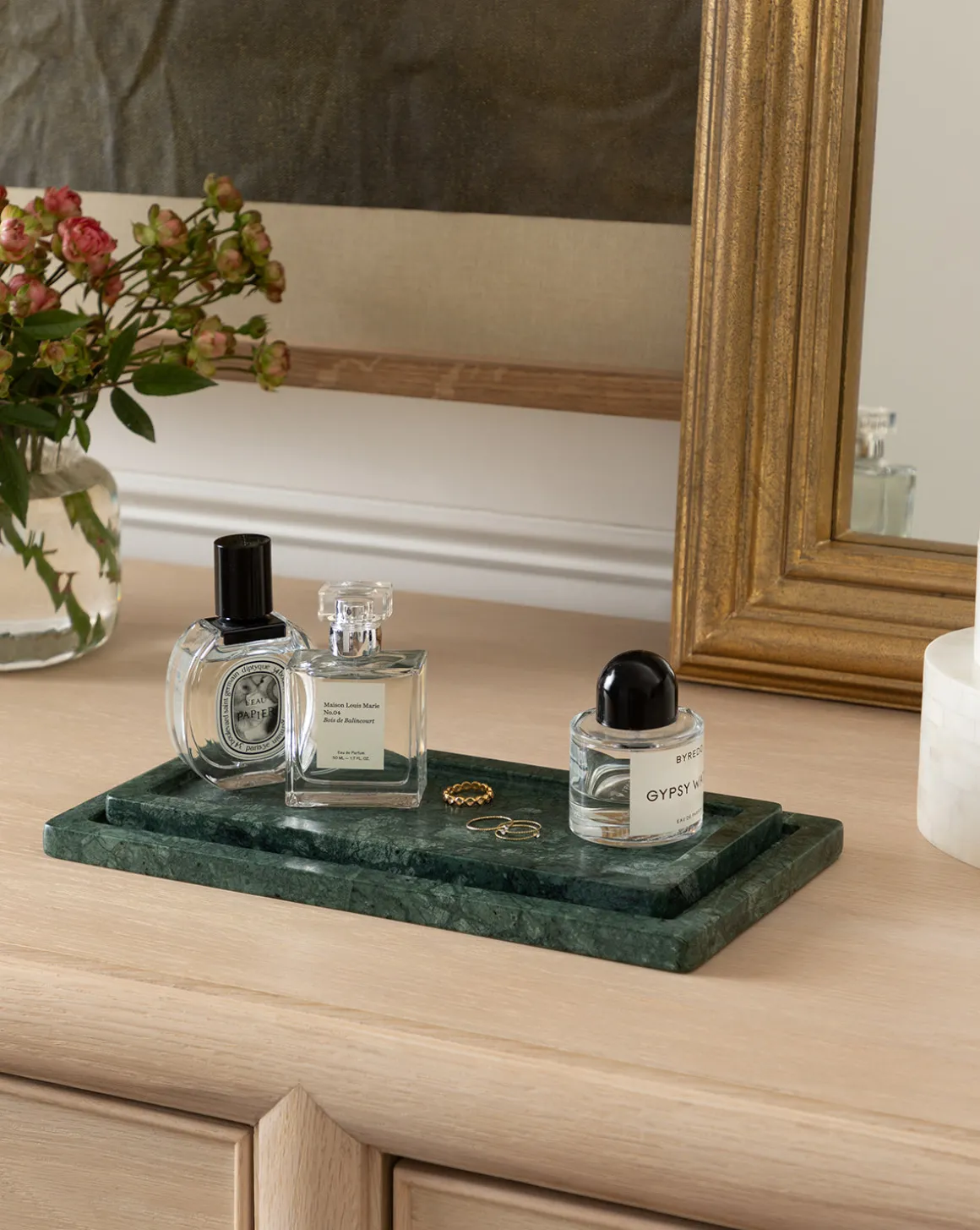 Green Marble Nesting Tray