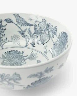 Hand Stamped Botanical Bowl