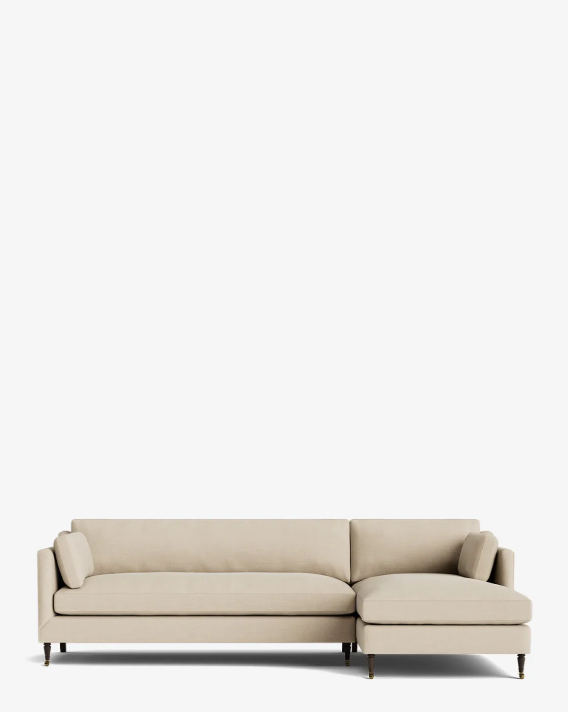 Haverford Upholstered Right Chaise Sectional 113"