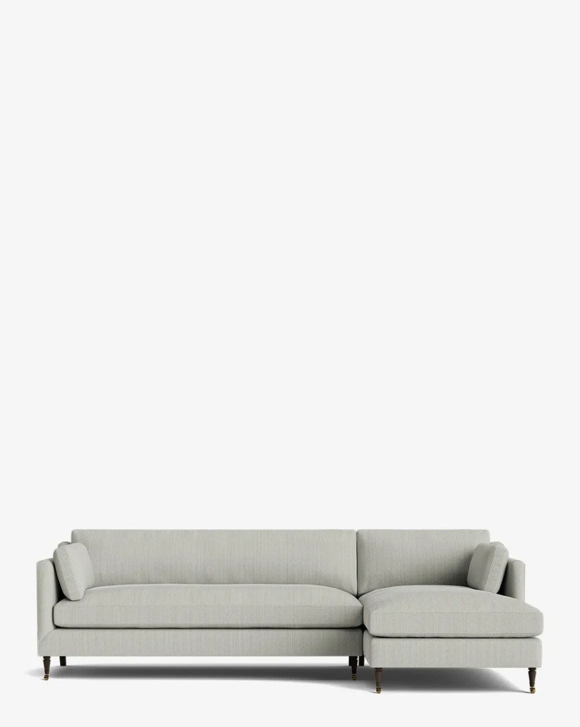 Haverford Upholstered Right Chaise Sectional 113"