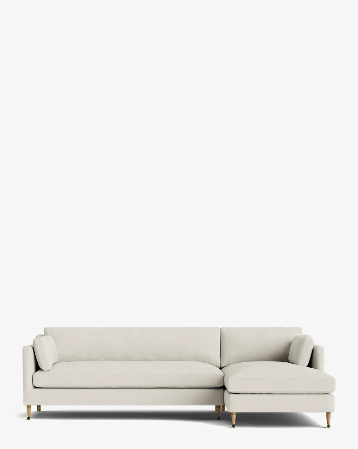 Haverford Upholstered Right Chaise Sectional 113"
