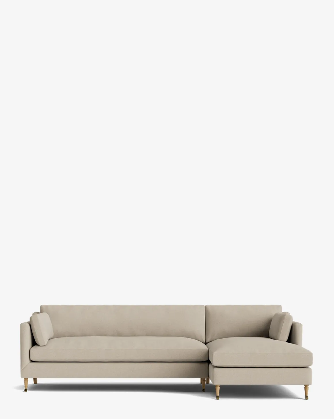 Haverford Upholstered Right Chaise Sectional 113"