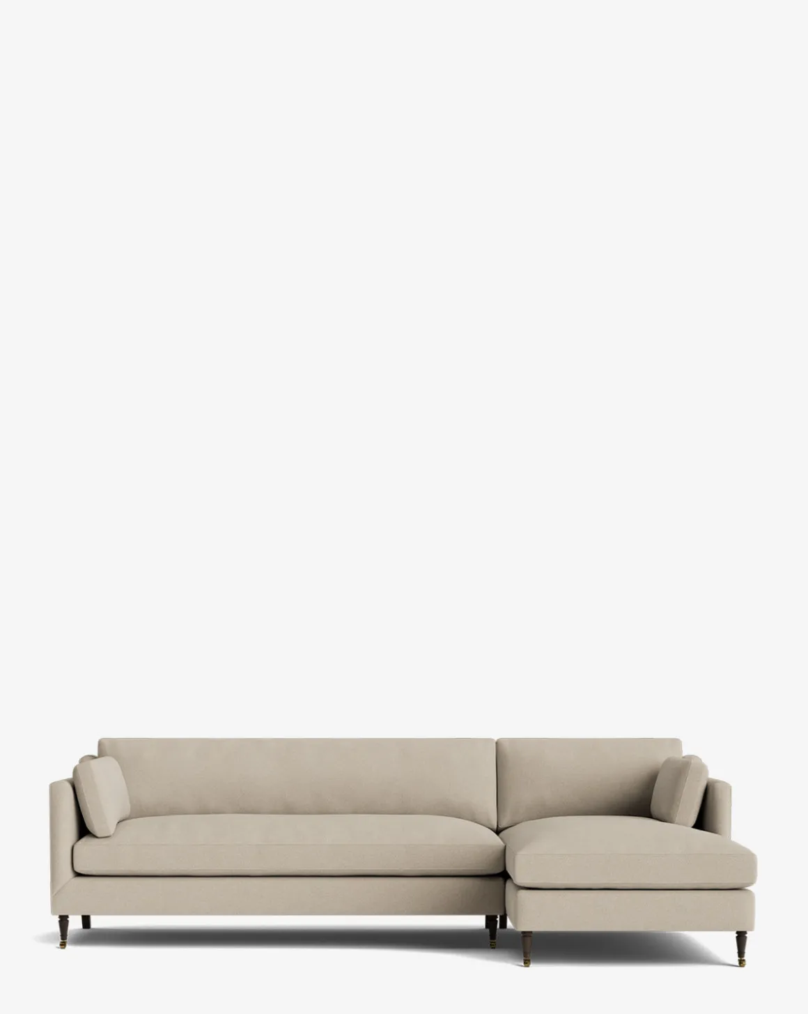 Haverford Upholstered Right Chaise Sectional 113"