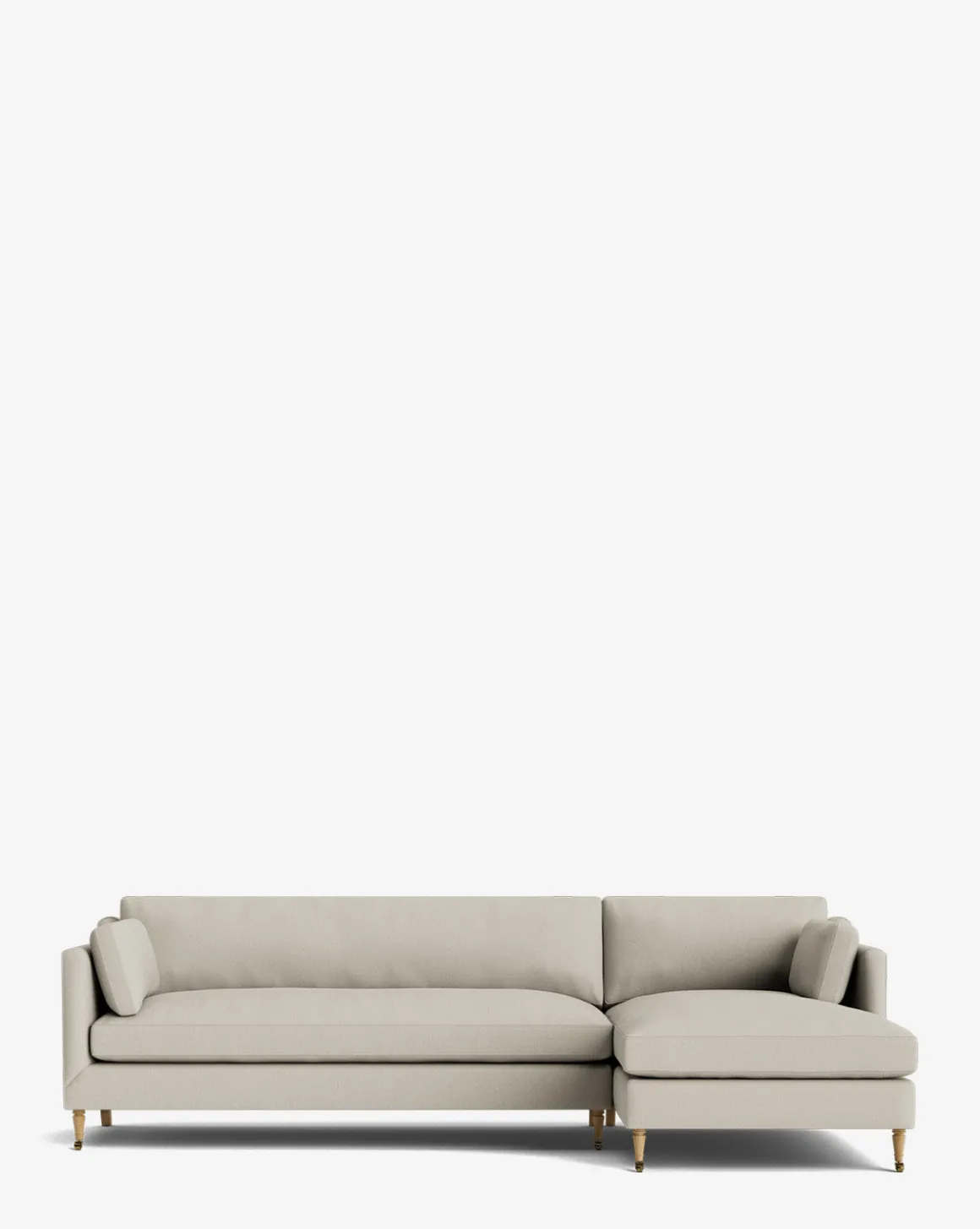 Haverford Upholstered Right Chaise Sectional 113"