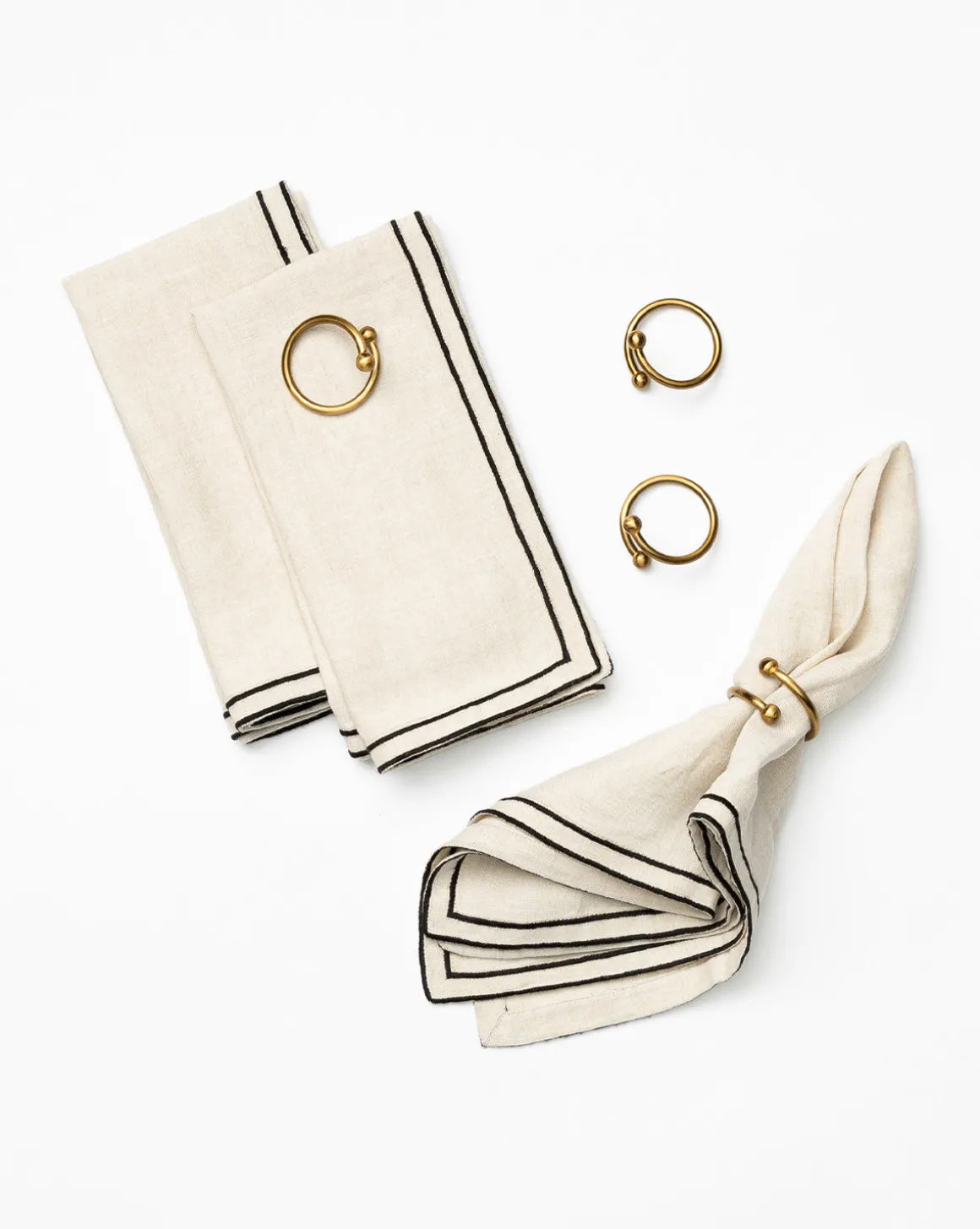 Kinne Metal Napkin Rings (Set of 4)