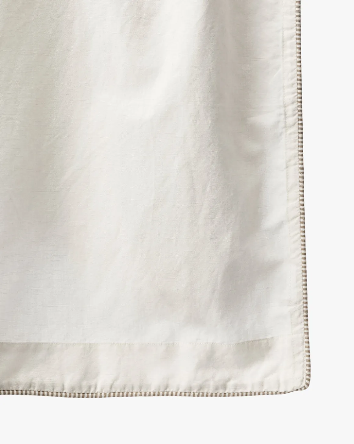 Lillian Shower Curtain with Striped Ties