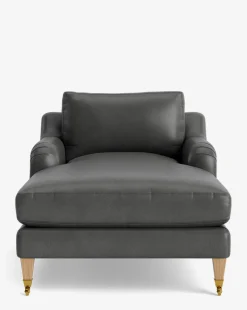Lucille English Roll Arm Chaise Lounge