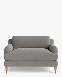 Lucille English Roll Arm Chair and a Half