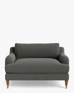 Lucille English Roll Arm Chair and a Half