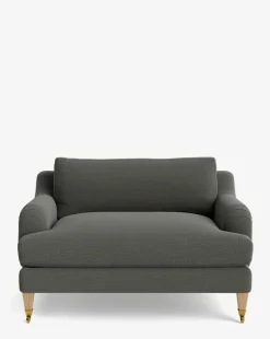 Lucille English Roll Arm Chair and a Half