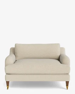 Lucille English Roll Arm Chair and a Half