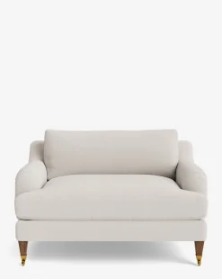 Lucille English Roll Arm Chair and a Half