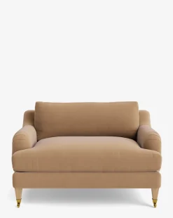 Lucille English Roll Arm Chair and a Half