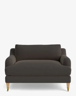 Lucille English Roll Arm Chair and a Half