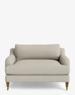 Lucille English Roll Arm Chair and a Half