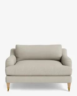 Lucille English Roll Arm Chair and a Half