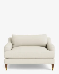Lucille English Roll Arm Chair and a Half