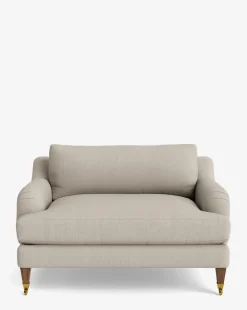Lucille English Roll Arm Chair and a Half
