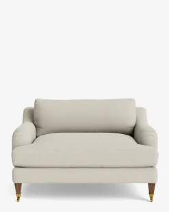 Lucille English Roll Arm Chair and a Half
