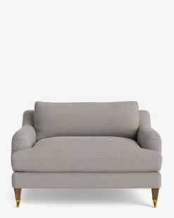 Lucille English Roll Arm Chair and a Half