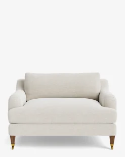 Lucille English Roll Arm Chair and a Half